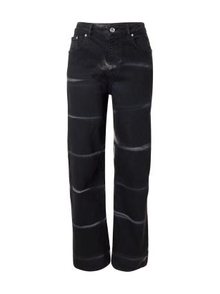 VIERVIER Calças de ganga 'Mayra'  bege / castanho claro / preto