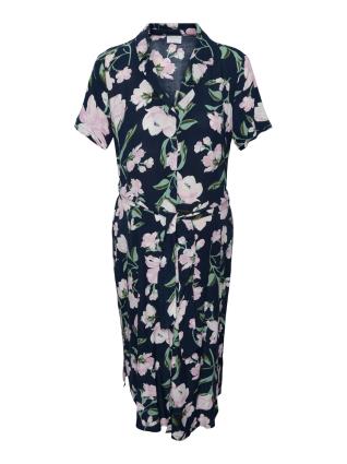 Pieces Maternity Vestidos camiseiros 'Olivia'  navy / verde / roxo claro