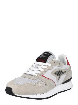 KangaROOS Originals Sapatilhas baixas 'COIL RX'  cinzento / vermelho / preto / branco