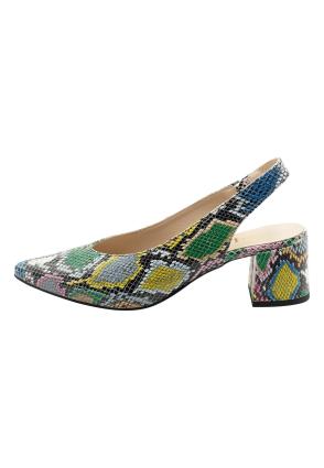 IZIA Sapatos abertos atrás  azul pastel / mostarda / verde / cor-de-rosa / preto