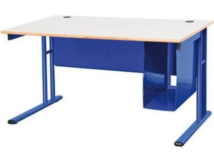 Secretária  Castanho e Azul (140x80x74cm)