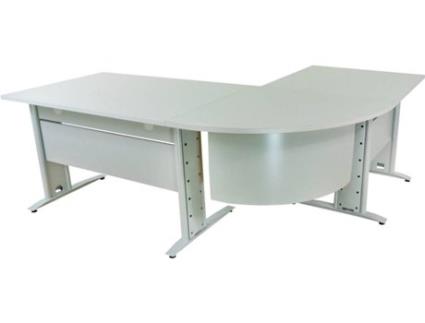 Secretária  Soho Cinzento (240x160x75cm)