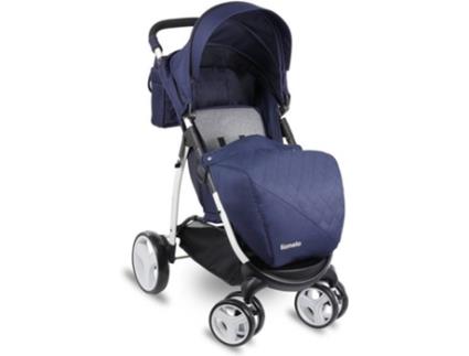 Carrinho de Bebé Individual  Elise Navy Preto e Azul Marinho