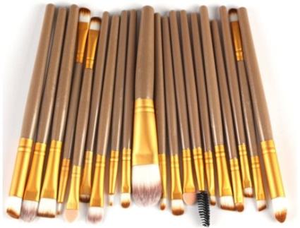 Pincel para Maquilhagem  10 Madeira (20 Peças)