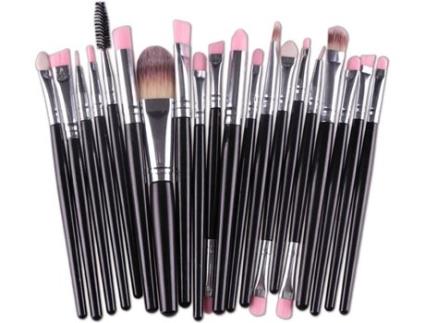 Pincel para Maquilhagem  12 Madeira (20 Peças)