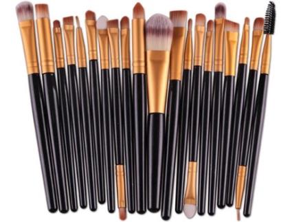 Pincel para Maquilhagem  14 Madeira (20 Peças)
