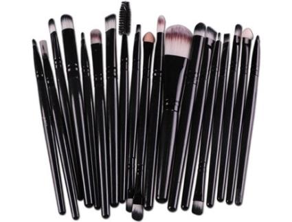 Pincel para Maquilhagem  15 Madeira (20 Peças)