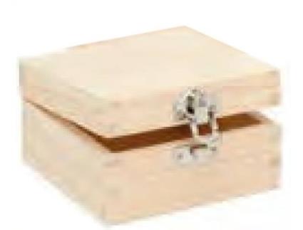 Caixa de Jóias   61682103 (Castanho - 16x16x8.5cm - Madeira)