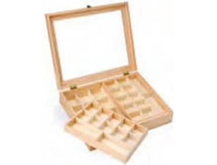 Caixa Porta-jóias  62003341 (Castanho - 40x28x7.5cm - Madeira)