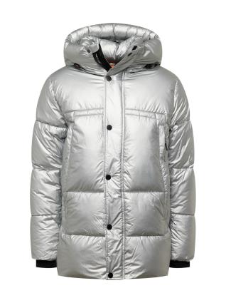 INDICODE JEANS Casaco de inverno 'Perstin'  cinzento-prateado / preto