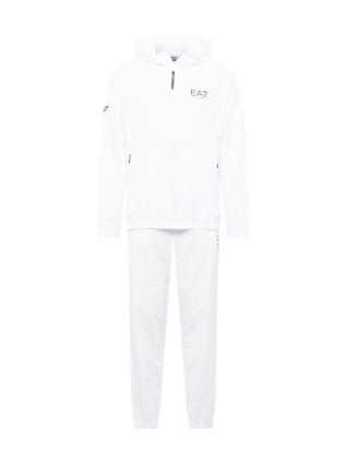 EA7 Emporio Armani Fato de treino  preto / branco