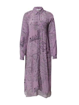 Frogbox Vestidos camiseiros  lilás / preto / branco