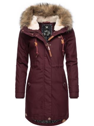 Ragwear Parka de inverno 'Tawny'  vermelho vinho