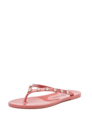 Katy Perry Chinelos de dedo  rosa / branco pérola