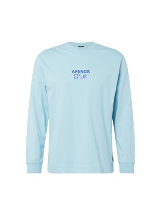 Afends Camisa  azul / azul céu / branco