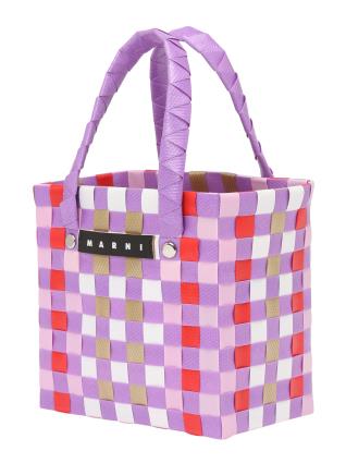 Marni Mala  bege / lavanda / vermelho / branco
