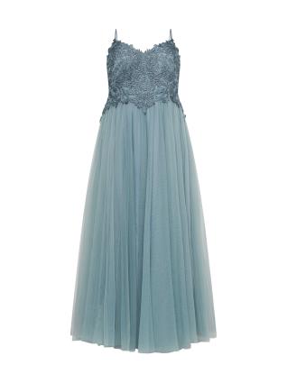 My Mascara Curves Vestido de festa  azul fumado / petróleo / prata