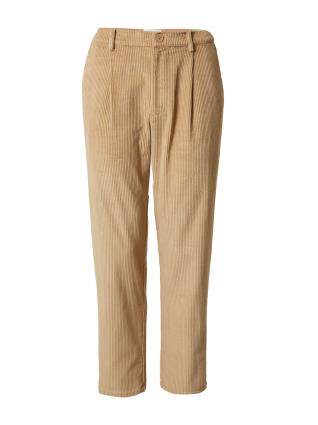 ABOUT YOU x Alvaro Soler Calças com pregas 'Fiete'  bege