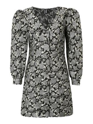 Pieces Petite Vestidos camiseiros 'MERCY'  cinzento / preto