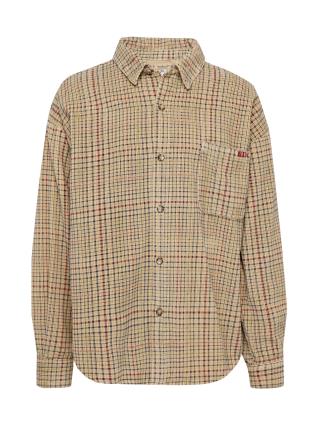 BDG Urban Outfitters Camisa  ecru / azul escuro / verde / vermelho escuro