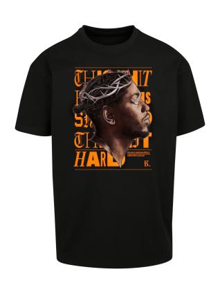 MT Upscale Camisa 'K-Dot'  bege / castanho / laranja / preto