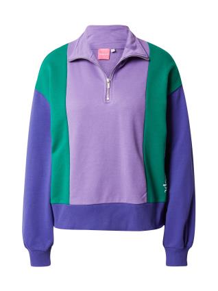 The Jogg Concept Sweatshirt 'AFINE'  esmeralda / lilás / azul-violeta / branco