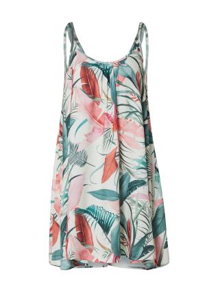 Femi Stories Vestido de verão 'NAYE'  creme / verde / coral / rosa claro