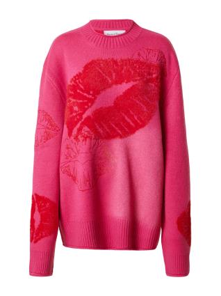 House of Sunny Pullover oversized 'LOVE NOTES'  pitaya / vermelho sangue