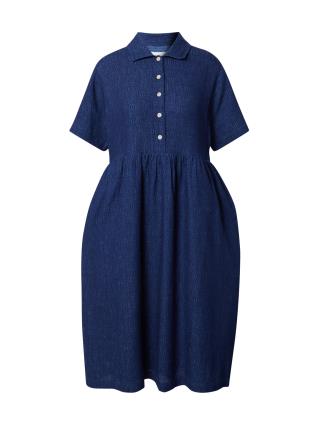 Folk Vestidos camiseiros 'LOOM'  azul escuro