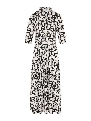 Morgan Vestido  preto / offwhite