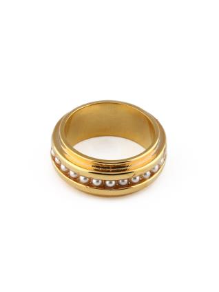 Orelia Anel  ouro / branco