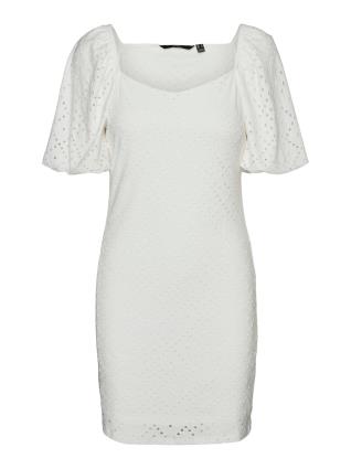 VERO MODA Vestido  aqua / branco natural