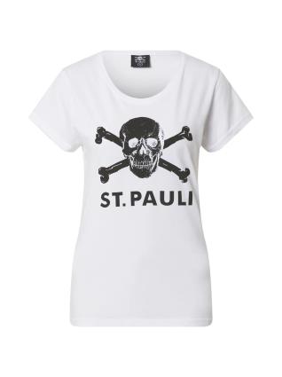 FC St. Pauli Camisa 'Totenkopf'  preto / branco