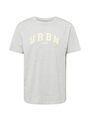 Urban Threads Camisa  amarelo pastel / acinzentado / branco