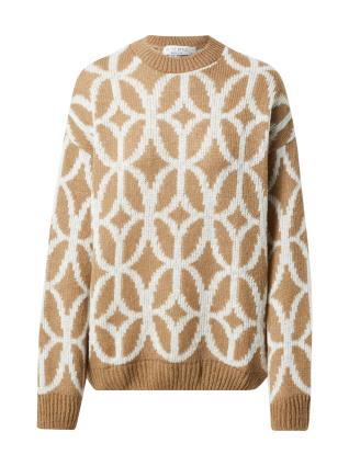In The Style Pullover 'LORNA'  camelo / branco