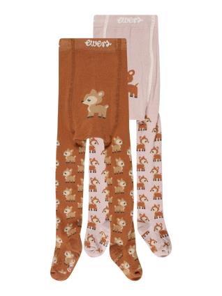 EWERS Collants 'Rehkitz'  caramelo / castanho claro / rosa escurecido