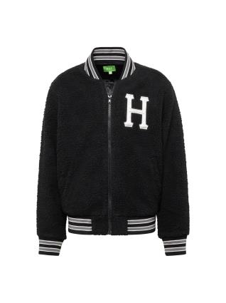 HUF Casaco meia-estação 'VARSITY'  preto / branco