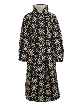 SOAKED IN LUXURY Sobretudo meia-estação 'Dottir'  bege / preto