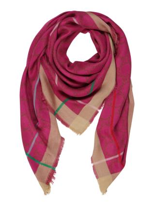 CODELLO Lenço  castanho claro / castanho escuro / verde / rosa escuro