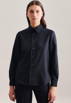 SEIDENSTICKER Blusa 'Schwarze Rose'  azul noturno