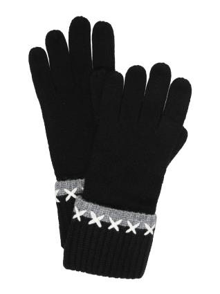 CODELLO Luvas com dedos  cinzento / preto / branco