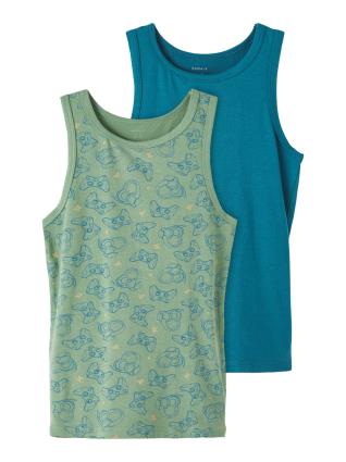NAME IT Camisola interior  amarelo pastel / petróleo / verde claro