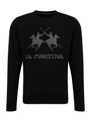 La Martina Sweatshirt  cinzento / preto