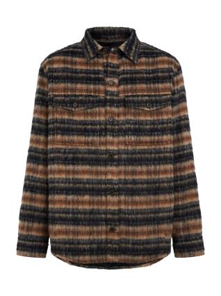 J.Lindeberg Camisa  ocre / castanho claro / cinzento escuro