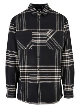 Urban Classics Camisa  preto / branco