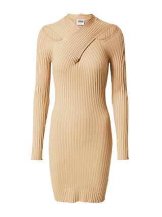 Urban Classics Vestido de malha  areia