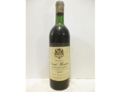 Vinho Tinto CHÂTEAU SAINT-MARTIN 1970 (75 cl - 1 unidade)