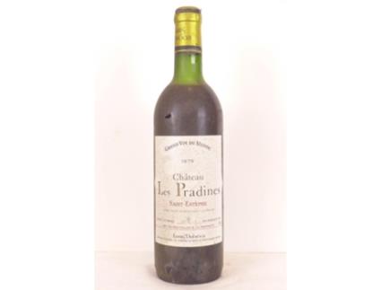 Vinho Tinto CHÂTEAU LES PRADINES 1979 (75 cl - 1 unidade)
