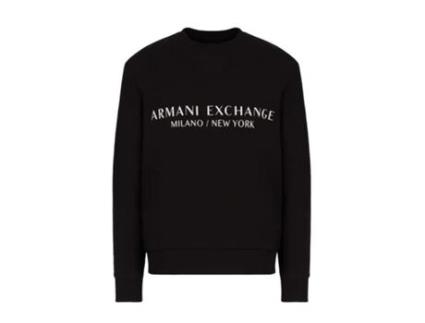 Sweatshirt ARMANI EXCHANGE Algodão Homem (M - Preto)