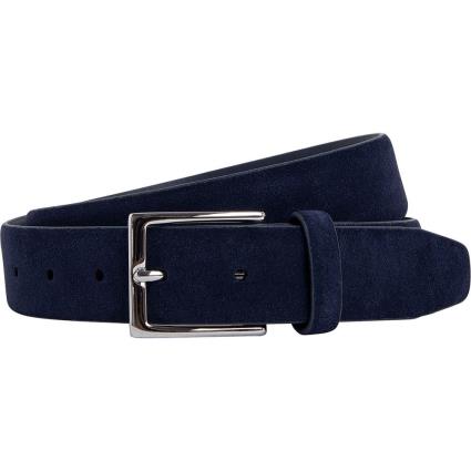 Hackett Suede Feather Edge Leather Belt  38 Homem